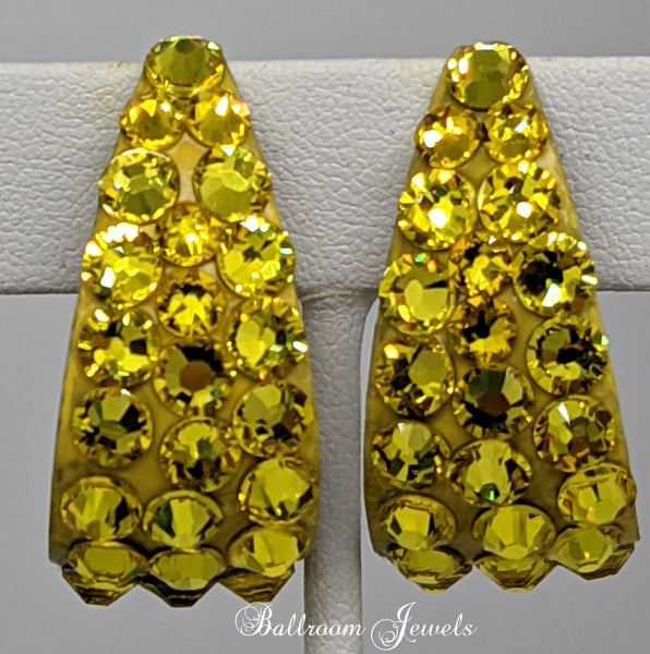 Large Crystal Rhinestones Earrings | Large Snowflake Crystal Earring -  Rhinestone - Aliexpress